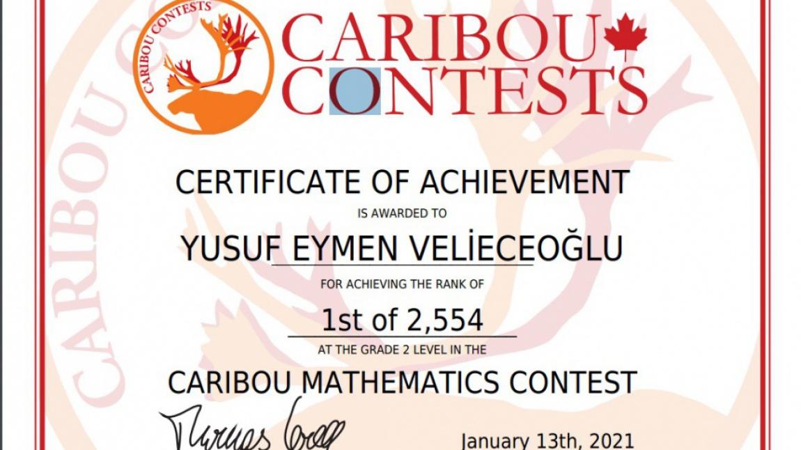 ÖĞRENCİMİZ YUSUF EYMEN VELİECEOĞLU MATEMATİK DÜNYA ŞAMPİYONU  OLDU